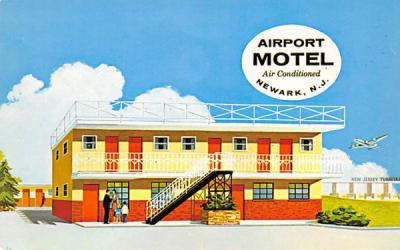 Airport Motel  Newark, New Jersey Postcard
