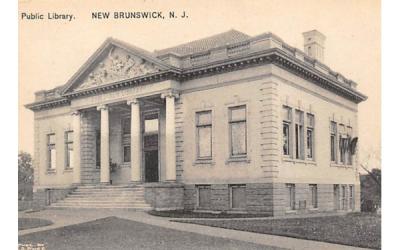 Public Library New Brunswick, New Jersey Postcard