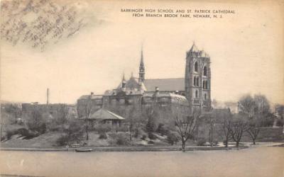 Barringer High School and St. Patrick Cathedral Newark, New Jersey Postcard