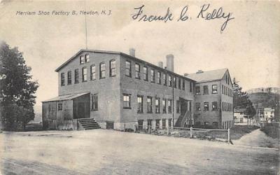 Merriam Shoe Factory B. Newton, New Jersey Postcard