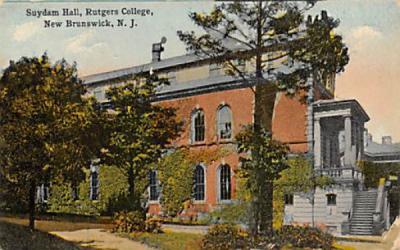 Rutgers College, small 3 1/2 in x 2 inch card New Brunswick, New Jersey Postcard