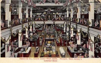 Hahne & Co., Grand Court-Main Aisle Newark, New Jersey Postcard