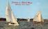 Sailing on Shark River Neptune, New Jersey Postcard