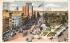 Board Street and Military Park Newark, New Jersey Postcard