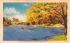 View of the lake at Branch Brook Park Newark, New Jersey Postcard