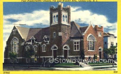 First Presbyterian Church  - Ocean City, New Jersey NJ Postcard