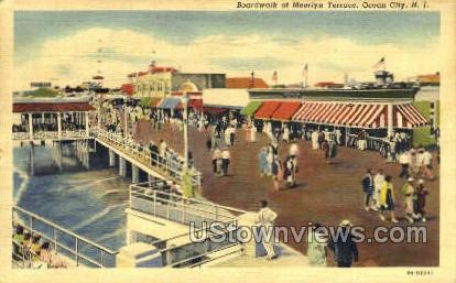 Boardwalk - Ocean City, New Jersey NJ Postcard