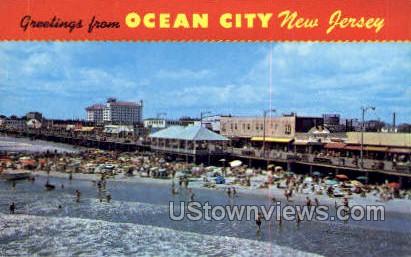 Greetings From  - Ocean City, New Jersey NJ Postcard
