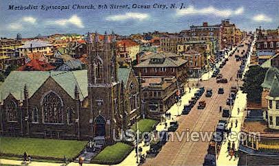 Methodist Episcopal Church  - Ocean City, New Jersey NJ Postcard