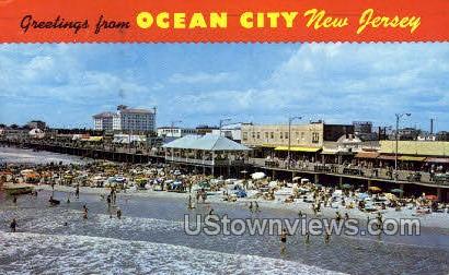 Greetings From  - Ocean City, New Jersey NJ Postcard