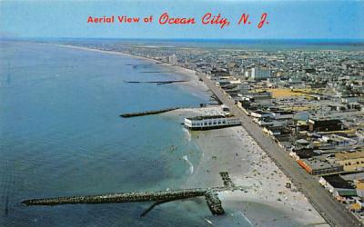 Aerial View of Ocean City New Jersey Postcard