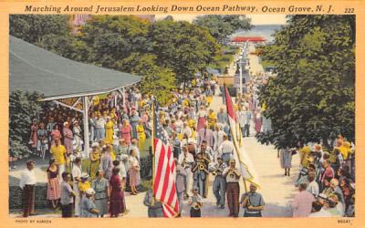 Marching Around Jerusalem Ocean Grove, New Jersey Postcard