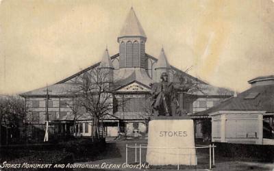 Stokes Mounument and Auditorium Ocean Grove, New Jersey Postcard