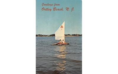 Fun Sailing at the Jersey Seashore Ortley Beach, New Jersey Postcard