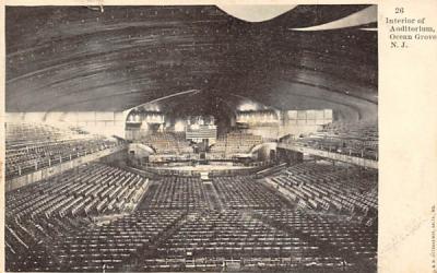 Interior of Auditorium Ocean Grove, New Jersey Postcard