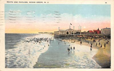 South End Pavilion Ocean Grove, New Jersey Postcard