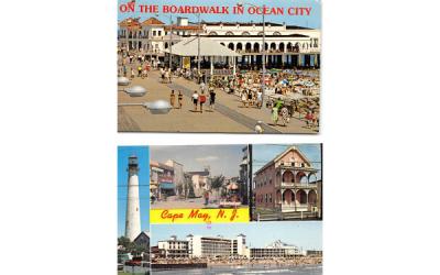 On the Boardwalk in Ocean City New Jersey Postcard