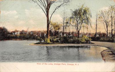 View of the Lake, Orange Park New Jersey Postcard