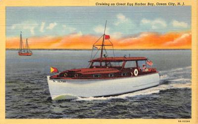 Cruising on Great Egg Harbor Bay Ocean City, New Jersey Postcard