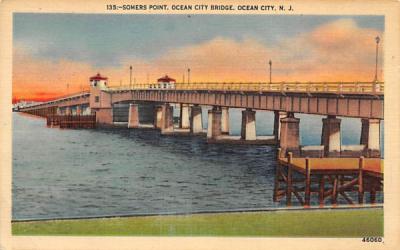 Somers Point, Ocean City Bridge New Jersey Postcard
