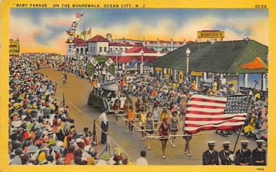 Baby Parade on the Boardwalk Ocean City, New Jersey Postcard