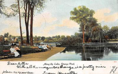 Along the Lake Orange Park, New Jersey Postcard