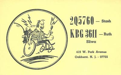 KBG 3611 Oakhurst, New Jersey Postcard