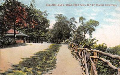 Eagle Rock Park, Top of Orange Mountain New Jersey Postcard