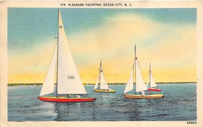 Pleasure Yachting Ocean City, New Jersey Postcard
