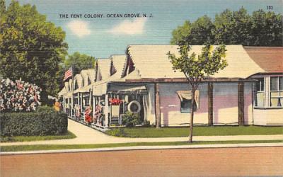 The Tent Colony Ocean Grove, New Jersey Postcard