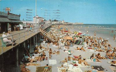 Beach and Boardwalk Ocean City, New Jersey Postcard