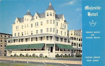 Majestic Hotel Ocean Grove, New Jersey Postcard