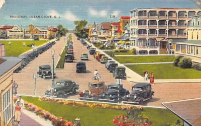 Boardway Ocean Grove, New Jersey Postcard