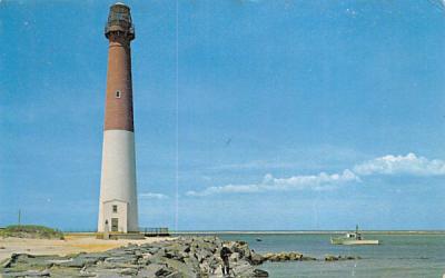 Historic Barnegat Lighthouse Ocean County, New Jersey Postcard