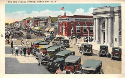 8th and Asbury Avenue Ocean City, New Jersey Postcard