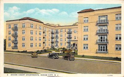 Ocean Court Apartments Ocean City, New Jersey Postcard