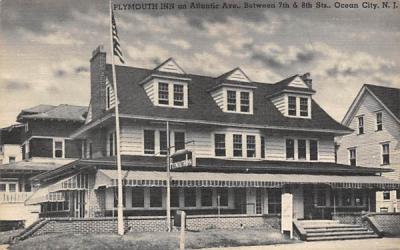 Plymouth Inn on Atlantic Ave. Ocean City, New Jersey Postcard