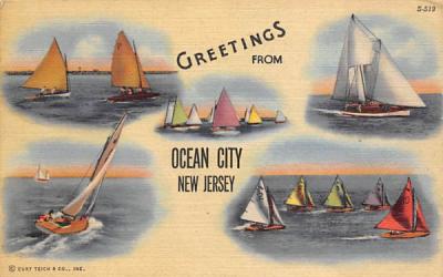 Greetings from Ocean City, N.J., USA New Jersey Postcard