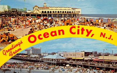 Greetings from Ocean City, N.J., USA New Jersey Postcard