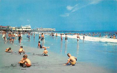Beach and Bathing Scene Ocean City, New Jersey Postcard