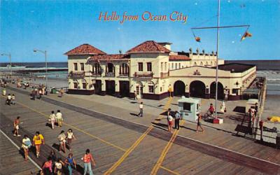 This view shows the Boardwalk and music pier Ocean City, New Jersey Postcard