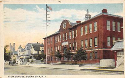 High School Ocean City, New Jersey Postcard