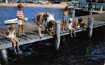 Ortley Beach, New Jersey, USA Fishing Postcard