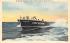 Speedboat Ride on Ocean at Ocean City New Jersey Postcard