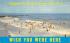 Rolling Surf and Beach View Ocean City, New Jersey Postcard