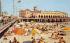 Colorful Beach and Well Known Music Pier Ocean City, New Jersey Postcard