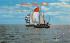 Under Full Sail on Sparkling Water Ocean City, New Jersey Postcard