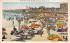 A Crowd on the Beach  Ocean City, New Jersey Postcard