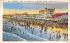 General View of Beach at Flanders Hotel Ocean City, New Jersey Postcard