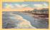 Beach South from Moorlyn Terrace Ocean City, New Jersey Postcard
